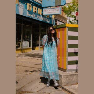 Star Energy Organza Dress in Cloud Nine